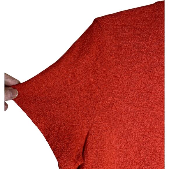 Madewell Texture and Thread Modern Side Tie Short Sleeve Top Size Medium - Picture 3 of 7